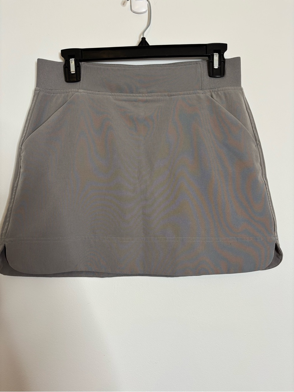 32 Degrees Gray Athletic Stretch Mini Skirt with Pockets